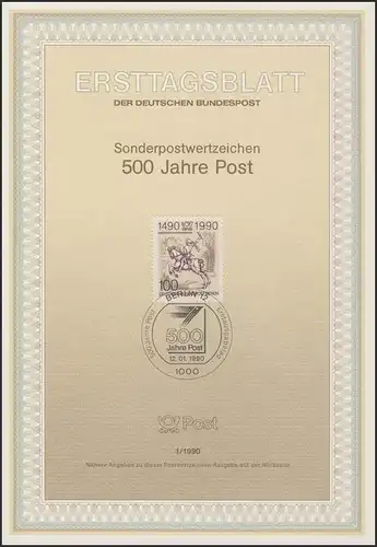 ETB 01/1990 Liaisons postales en Europe, Pokrieger