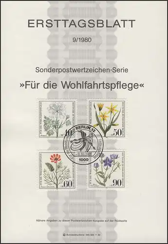 ETB 09/1980 Wofa, plantes sauvages menacées