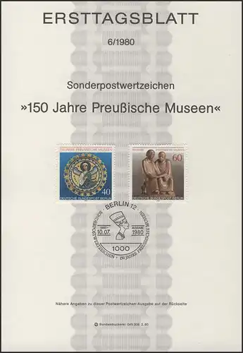 ETB 06/1980 Musées de Prusse