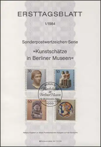 ETB 01/1984 Kunstschätze in Berliner Museen