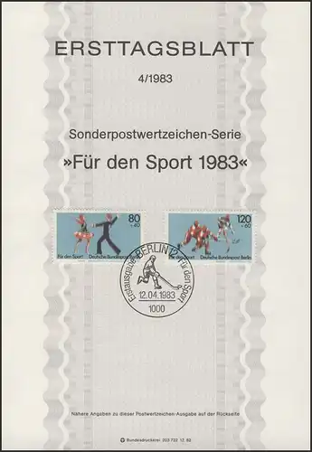 ETB 04/1983 Sport, Lateinamerikanische Tänze, Eishockey