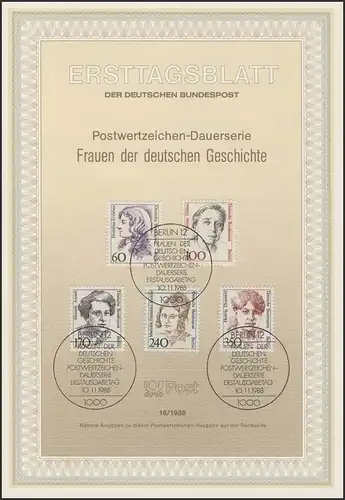 ETB 16/1988 Femmes, Erxleben, Giehse, Arendt, Anneke