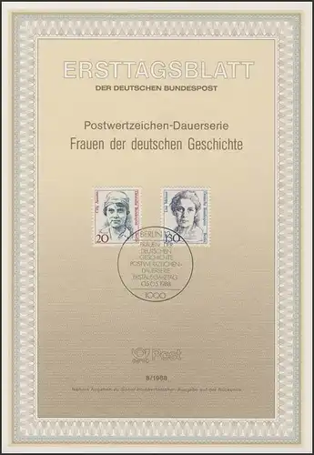 ETB 08/1988 Frauen, Cilly Aussem, Lise Meitner