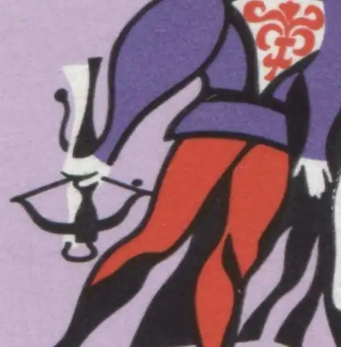 1545-1550 Märchen-Kleinbogen mit PLF 1546 I Fleck an der Armbrust, Feld 2, **