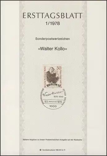 ETB 01/1978 Walter Kollo, Komponist