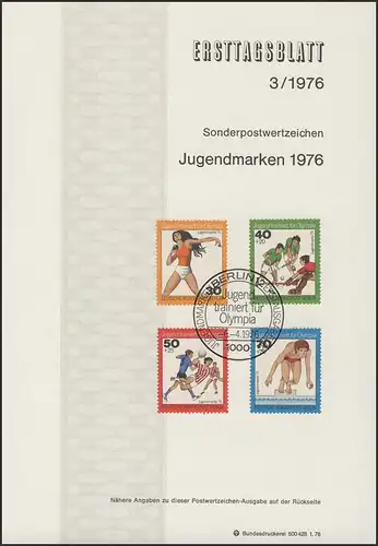 ETB 03/1976 Jugend trainiert für Olympia, Kugelstoßen