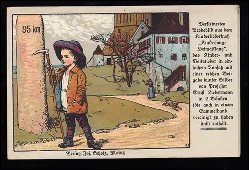 Artiste-AK Ernst Liebermann: Les chansons pour enfants Les chants folkloriques de randonnée, inutilisé