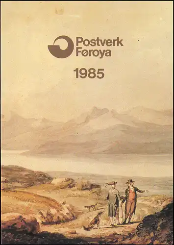 112-129 Danemark-Févriers La collection annuelle / Dossier 1985 complète, **