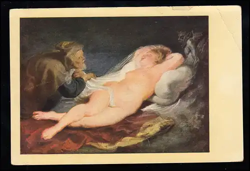 AK Artiste Rubens: l'ermite et l 'angelica endormi, inutilisé