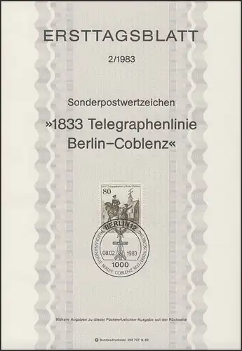 ETB 02/1983 Telegraphenlinie Berlin-Coblence