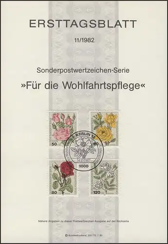 ETB 11/1982 Wofa, Gartenrosen