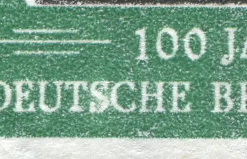 113IV Timbres 10 Pf - PLF épaissi S dans le bas DEUTSCHE, case 9 **