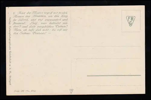 Künstler-AK Felix Elssner: Goethe - Hermann und Dorothea - Mutter und Tochter