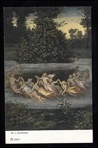 AK Artiste M.v. Schwind: Elfentanz, Ackermann's Kunstverlag, inutilisé