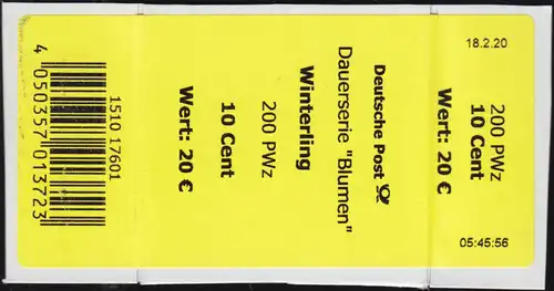 3314 Winterling 10 +CF Banderole / autocollants 200er (corrigé 4) petit n°