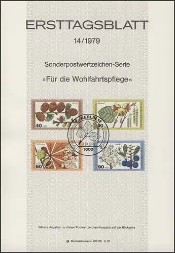 ETB 14/1979 Wofa, feuilles, fleurs, fruits de la forêt