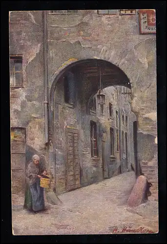 AK Hugo artiste distributeur: Du bon vieux temps - scène de rue / idylle urbain