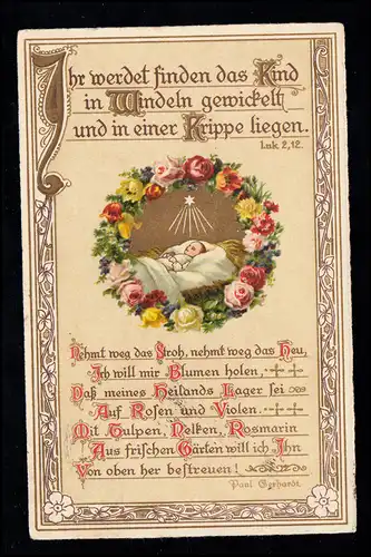 Lyrique AK Luc Évangile 2.12. Vous trouverez l'enfant ...BARMEN 19.12.1927