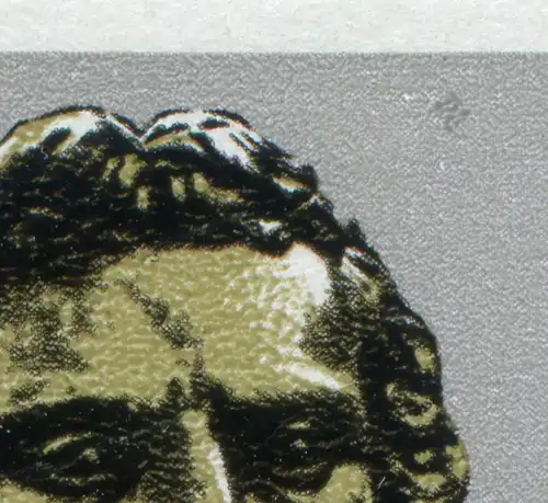 3254-3255 Pression de Schiller avec PLF dans le champ d'ornement: tache grise de grille, **