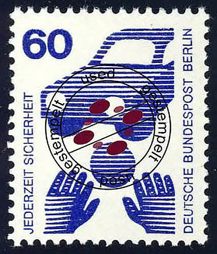 409 Unfallverhütung 60 Pf Ball O