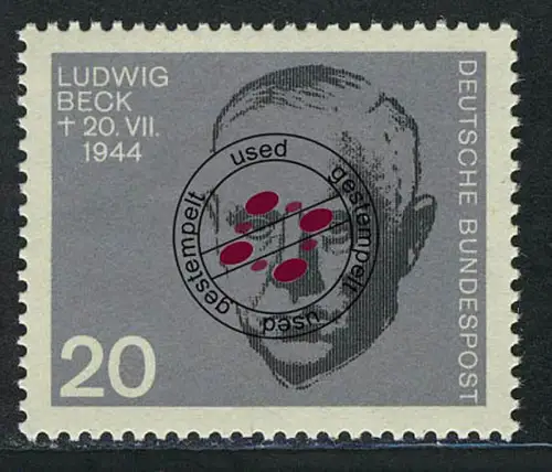 432 aus Block Widerstandskämpfer 20 Pf Beck O