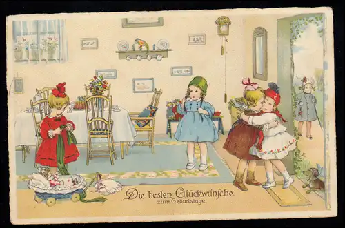 AK Félicitations anniversaire: les meilleures amies viennent! SSt ALPIRSBACH 1932