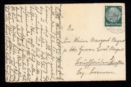AK Glückwünsche: Freundinnen auf dem Weg zur Geburtstagsfeier, 26.11.1933