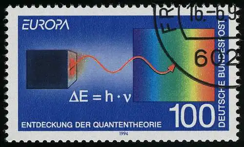 1733II Europa/CEPT 100 Pf Quantentheorie Max Planck, Type II, O gestempelt