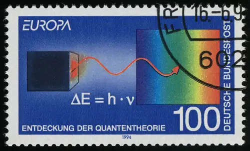 1733II Europa/CEPT 100 Pf Quantentheorie Max Planck, Type II, O gestempelt