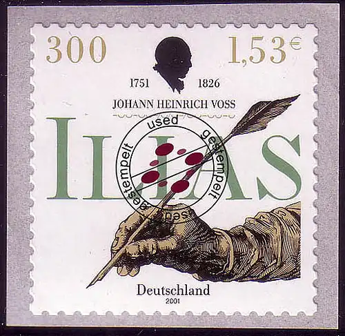 2251 Johann Heinrich Voss auto-stampé