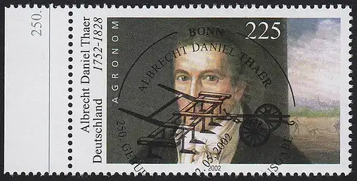 2255I Albrecht Daniel Thaer O Tamponné