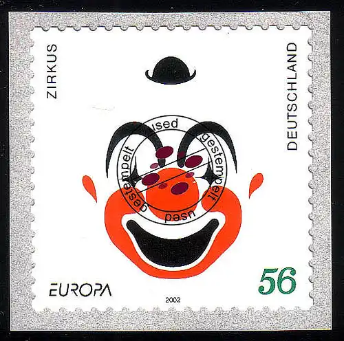 2272 Europe/CEPT cirque/clown auto-adhésif O