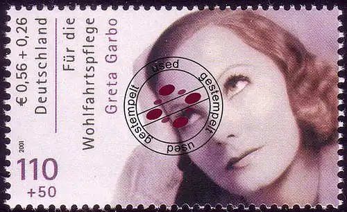 2221A Wofa Acteurs de films Greta Garbo, en feuilles