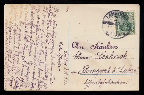 AK Félicitations anniversaire: Femme souriante avec des fleurs, LAMSDORF FEUILLE 1913