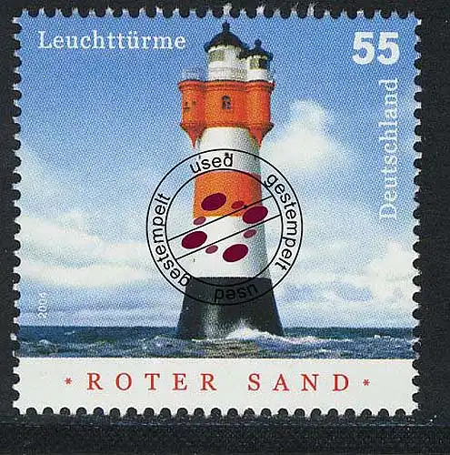 2410 Leuchtturm Roter Sand O gestempelt