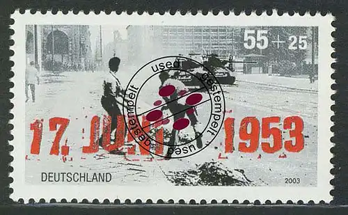 2342 Rebelle populaire du 17 juin 1953 O Tamponné