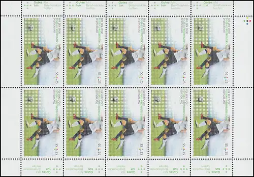 2788 Sporthilfe: Fußball-WM Südafrika 2010 - Kleinbogen **