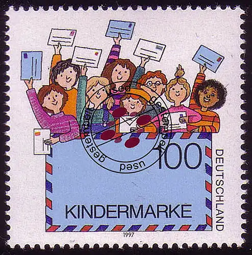 1933 Für uns Kinder aus Block, gestempelt O