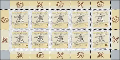 1951 Schleswig-Holsteinische Schöpfwindmühle - Kleinbogen **