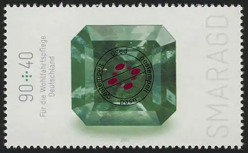 2902 Sauvage émeraude O tamponné