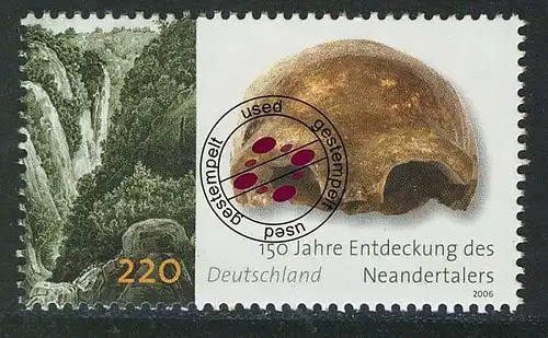 2553 Archäologie in Deutschland Neandertal O gestempelt
