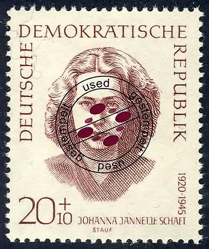 883 Antifaschisten Schaft 20+10 Pf O