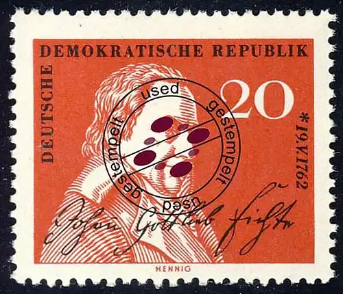 890 Johann Gottlieb Fichte 20 Pf O