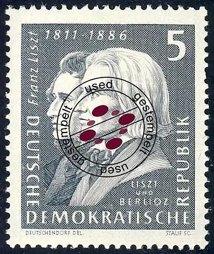 857 Franz Liszt 5 Pf O