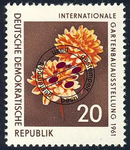 855 Exposition horticole Dahlia 20 Pf O