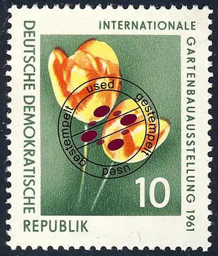 854 Exposition horticole Tulipes 10 Pf O