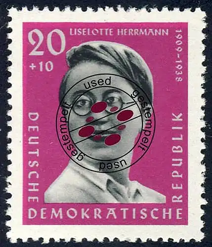 851 Gedenkstätten Buchenwald Herrmann 20+10 Pf O