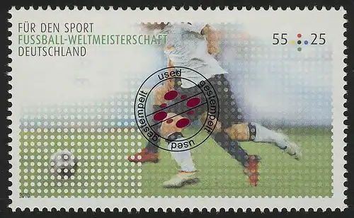 2788 Sporthilfe Fußball-Weltmeisterschaft 2010 O gestempelt