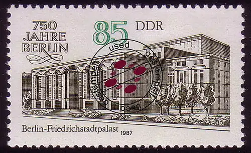 3074 Berlin 85 Pf 1986 Friedrichstadt Palace O