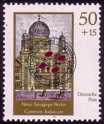 3359 Nouvelle synagogue Berlin 50+15 Pf O Tamponné